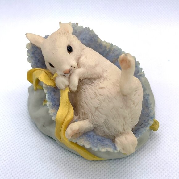 Aynsley MasterCraft Hand Painted Bunny Rabbit Blue Hat Collectible UK England - Picture 11 of 11